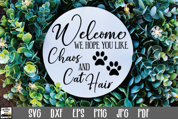Chaos and Cat Hair SVG File Graphics