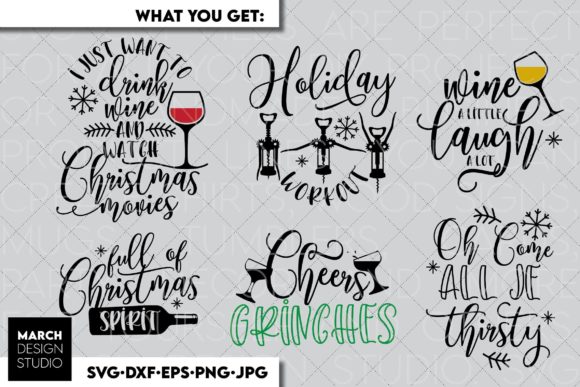 Funny Christmas Ornaments Svg Bundle for Graphics and Crafts
