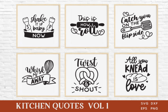 Funny Kitchen Quotes Bundle: Graphics for Crafts & Design