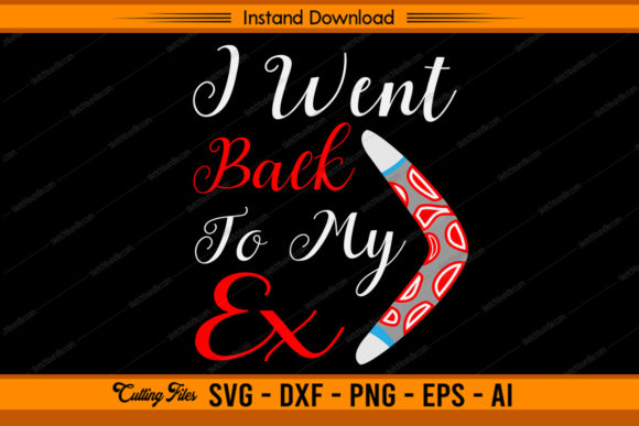 I Went Back to My Ex Funny Boomerang Pun Graphics and Crafts Review