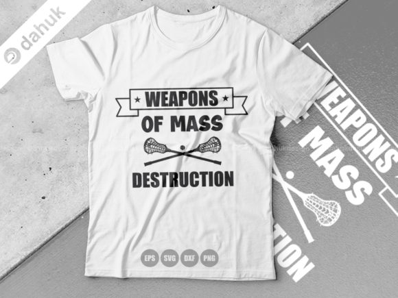 Weapons of Mass Destruction Lacrosse: Graphics for Crafts